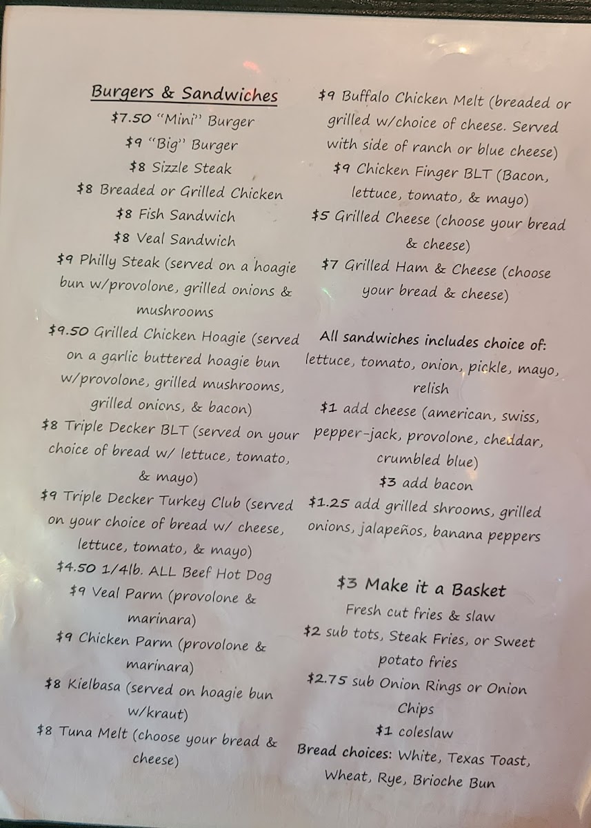 The Annex Bar & Grille Menu - Image 1